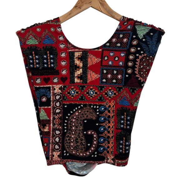 NWT Anthropologie x Farm Rio Geo Crop Top - Picture 8 of 9